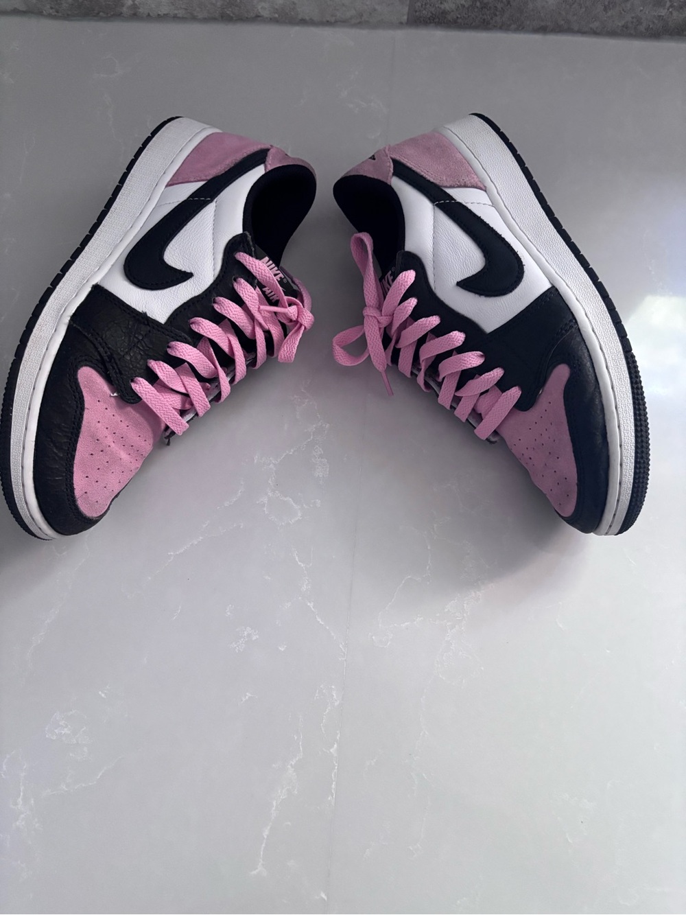 Nike Air Jordan 1 Low “Pink Wash” Sneakers – Women’s Size 7 - Picture 4 of 12